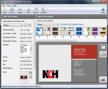 CardWorks Business Card Software Plus