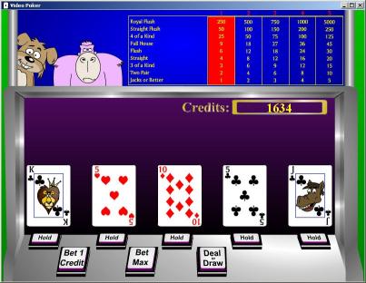 Download Casino Game Critters - Video Poker
