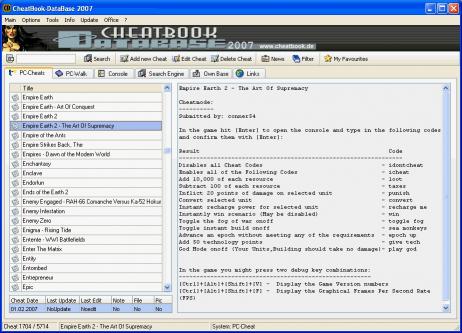 Download CheatBook-DataBase 2007
