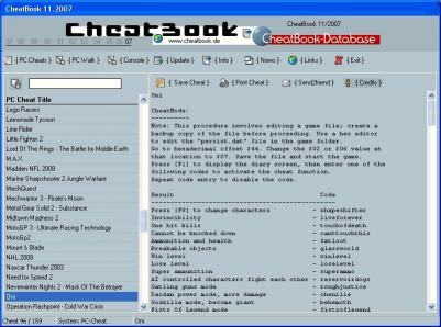 Download CheatBook Issue 11/2007