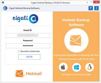 Cigati Hotmail Backup Tool