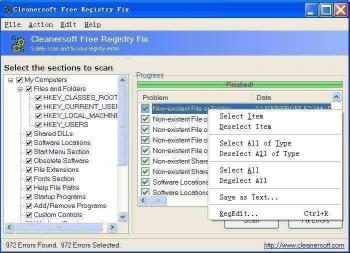 Download Cleanersoft Free Registry Fix