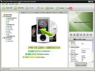 Download Clone2Go DVD to Zune Converter