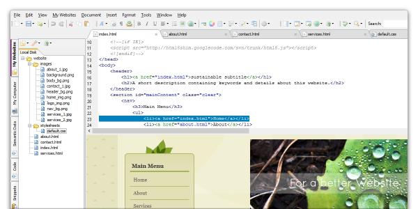 Download CoffeeCup Free HTML Editor