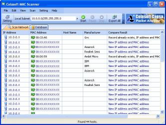 Download Colasoft MAC Scanner Pro