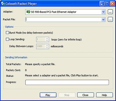 colasoft packet player