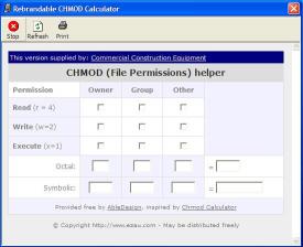 Download Commercial Construction CHMOD Calculator