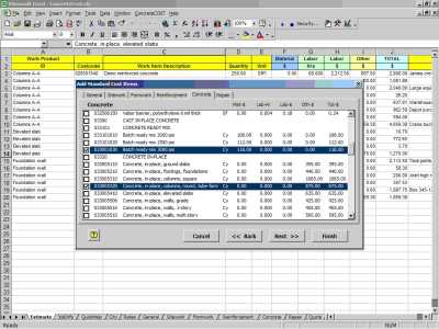Download ConcreteCost Estimator for Excel