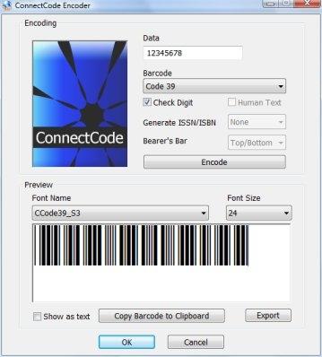 Download ConnectCode Free Barcode Font
