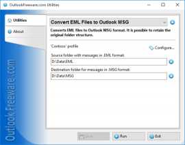 Convert EML Files to Outlook MSG by Relief Software