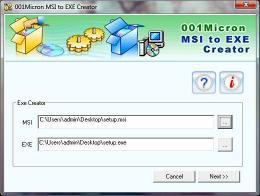 advanced installer msi to exe