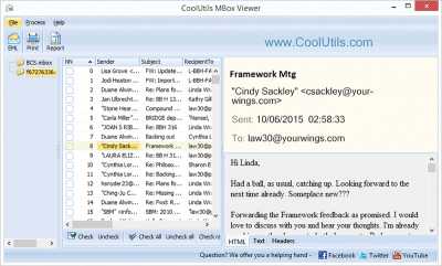 Coolutils Mbox Viewer