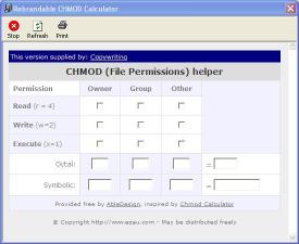 Download Copywriting CHMod Calculator