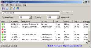 CountryTraceRoute
