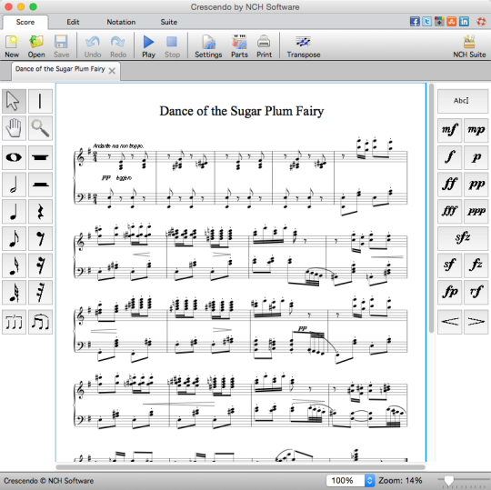 crescendo music notation software free download