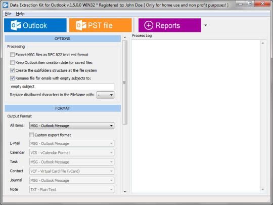 Data Extraction Kit for Outlook - standaloneinstaller.com