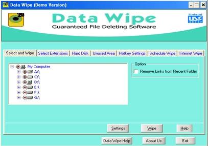 Download Data Wipe Software by Unistal