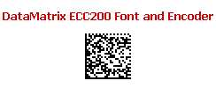 Download DataMatrix ECC200 Font and Encoder