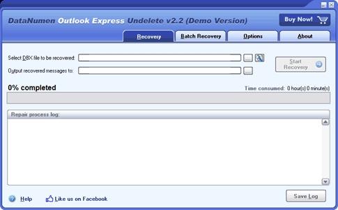 Download DataNumen Outlook Express Undelete
