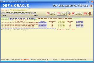 Download DBF data import for ORACLE