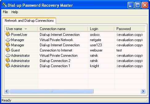 Download Dial-up Password Recovery Master