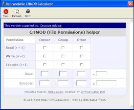 Download Divorce CHMOD Calculator