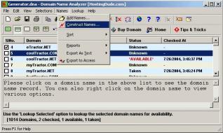 Download Domain Name - Analyzer & Generator