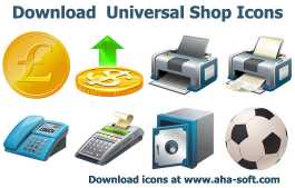Download Universal Shop Icons