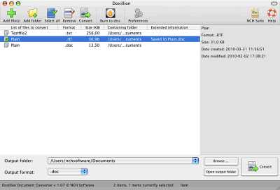 Download Doxillion Plus Mac Document Converter