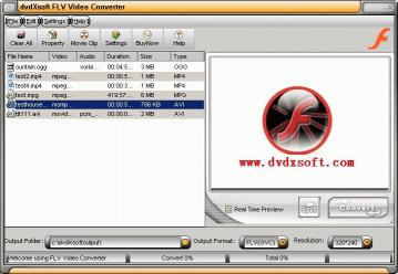 Download dvdXsoft FLV Video Converter