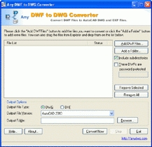 converting dwf to dwg