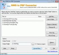 Download DWG to PDF Converter 2009.9