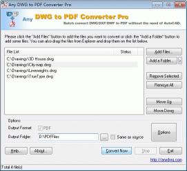 Download DWG to PDF Converter Pro 2008.3
