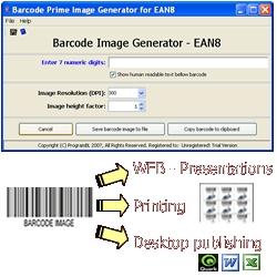 Download EAN8 barcode prime image generator