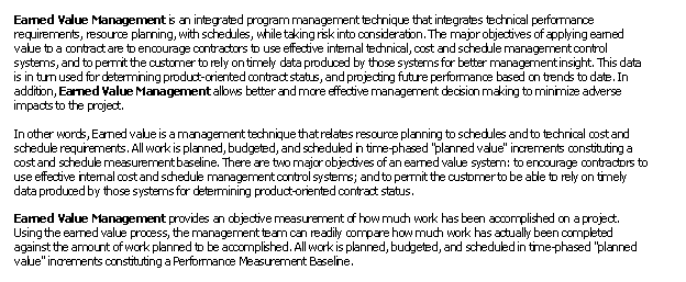 Earned Value Management (MEGA)