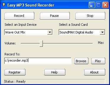 Download Easy MP3 Sound Recorder