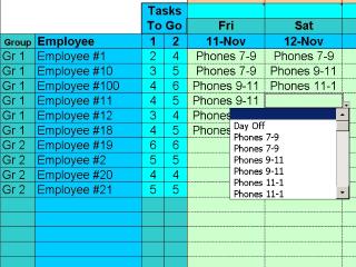 Download Easy Task Schedules with Excel