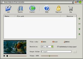 Download Easy Video to iPod Converter