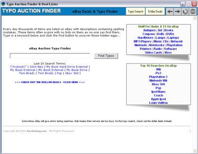 Download eBay Auction Typo Finder