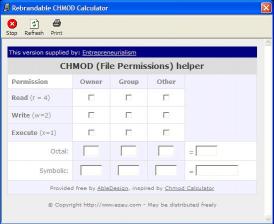 Download Entrepreneurialism CHMOD Calculator