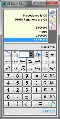 Download ESBCalc - Freeware Calculator
