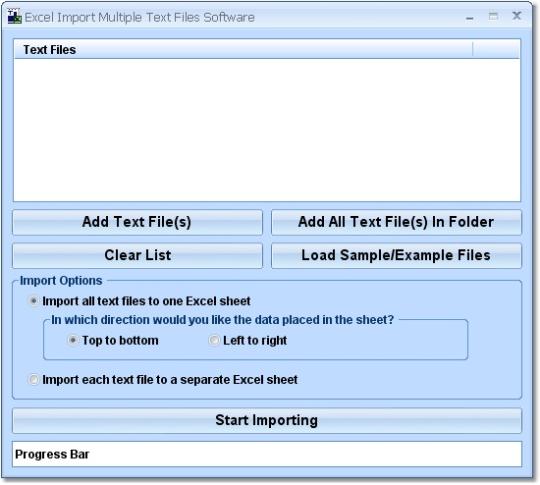 Import Multiple Text Files Into Same Excel Worksheet