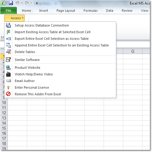 convert microsoft access to excel
