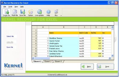 Download Excel Recovery Software