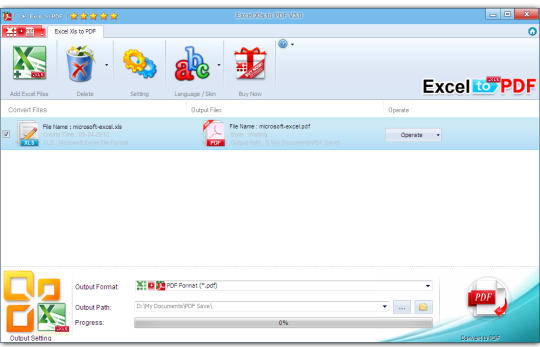 Excel Xls To PDF Standaloneinstaller