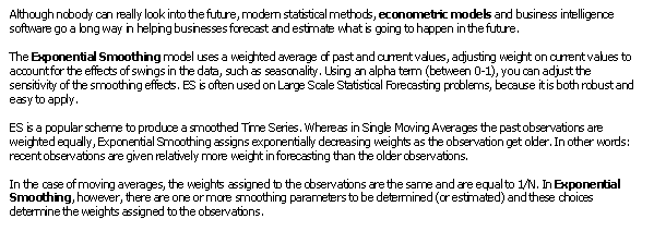 Exponential Smoothing (MBA)