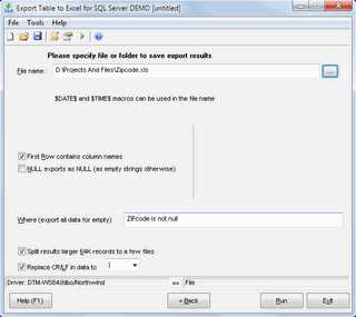 Download Export Table to Excel for Oracle