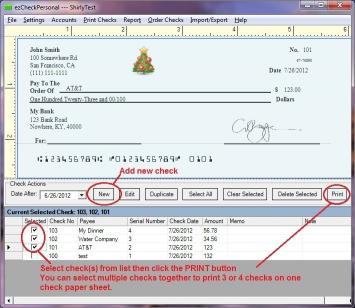Download ezCheckPersonal Check Printing Software