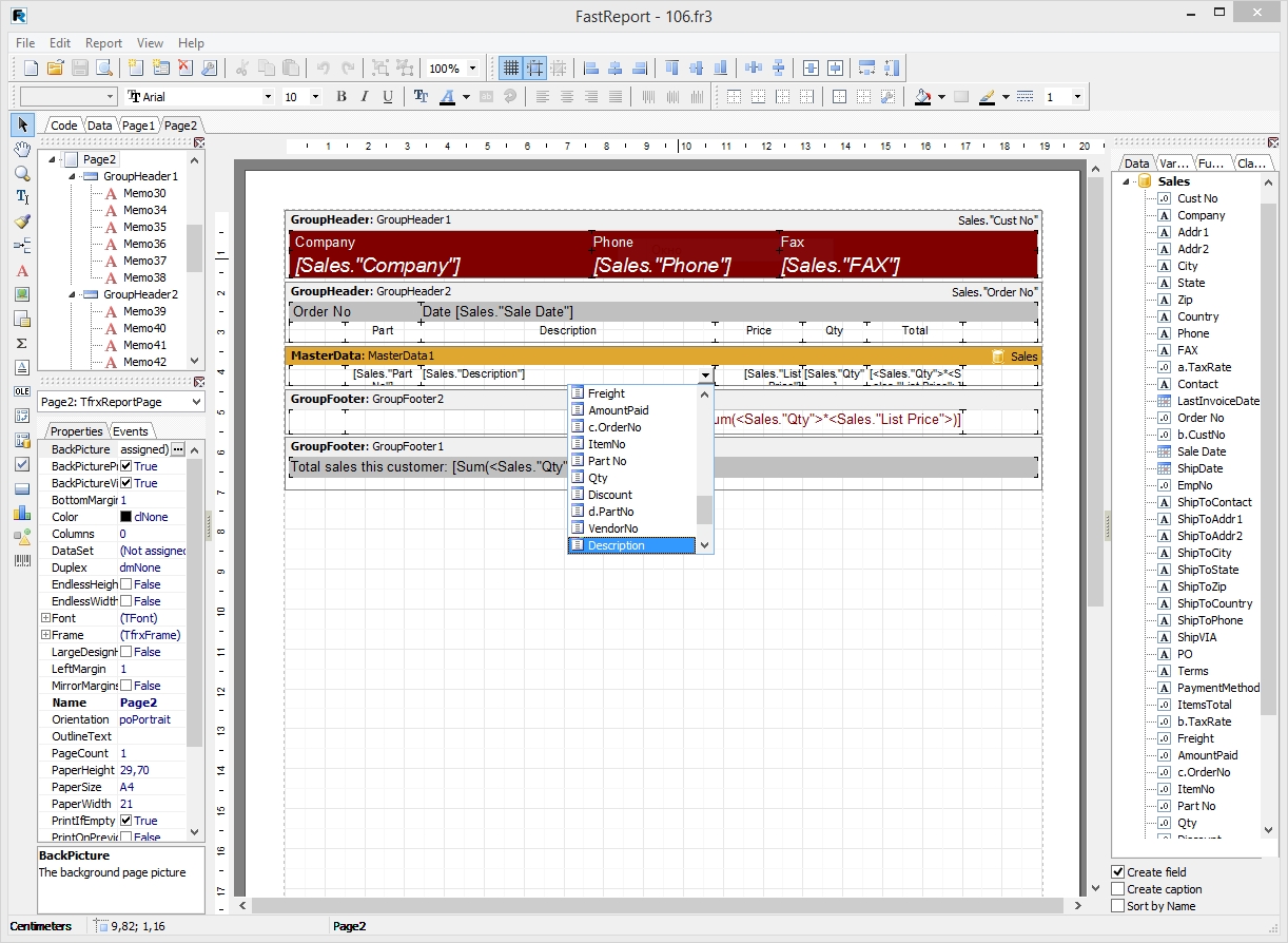 install free fastreport 4 in delphi xe2