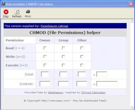 Download Foreclosures CHMOD Calculator